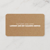 Kraft Paper Effect - Loyalty Kaart (Achterkant)