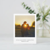 Kraft Paper Liefde en Bedankt Script Foto Briefkaart