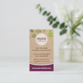 Kraft Paper Nature Carte de visite (Debout devant)