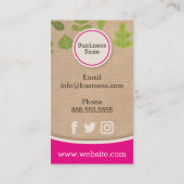 Kraft Paper Nature Carte de visite (Dos)
