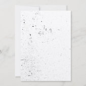 Kraft Paper Rock n Roll Guitar Invitation Kaart (Achterkant)