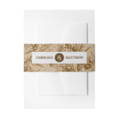 Kraft Paper Rustic Botanical Wedding Uitnodigingen Wikkel (Voorkant Voorbeeld)