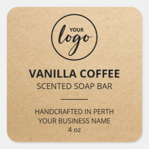 Kraft Paper Soap Logo Labels