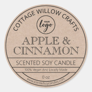 Kraft Paper Soy Candle Labels