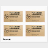 Kraft Paper Soy Wax Candle Labels (Vel)