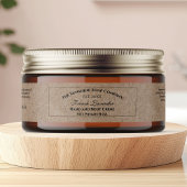 Kraft Paper Style  Cosmetics Jar Label