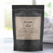 Kraft Paper Style Waterbestendig Bath Saled Label Sparkling Wijnetiket