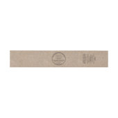Kraft Paper Style zeepbuikband Uitnodigingen Wikkel (Vlak)