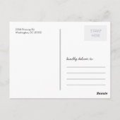 Kraft Papier Foto Dank u Briefkaart (Achterkant)