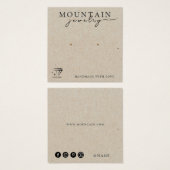 Kraft Papier Gras Typographie de police Porte-orei (Devant & derrière)