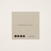 Kraft Papier Gras Typographie de police Porte-orei (Dos)