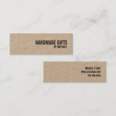 Kraft-papier met gebundelde tekst Label met cadeau (Voorkant / Achterkant)