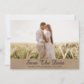 Kraft Papier Photo Mariage Enregistrer Les Cartes  (Devant)