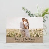 Kraft Papier Photo Mariage Enregistrer Les Cartes  (Debout devant)