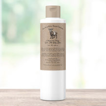 Kraft papier stijl Geitenmelk Cosmetica Label