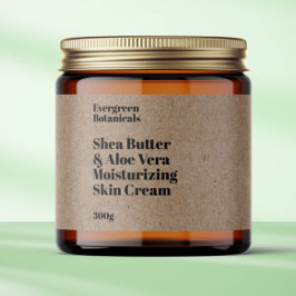 Kraft papier stijl waterdichte cosmetica potje lab waterfles etiket