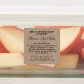 Kraft papier stijl waterdichte lip balsem label (Aangebracht)