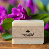 Kraft Papier Stijl Zeep Buik Band met Logo Uitnodigingen Wikkel