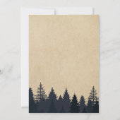 Kraft Pine Tree Forest Afstuderen GraduPartij Kaart (Achterkant)