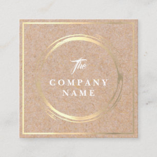  Kraft PRINTED Social Square Visitekaartje