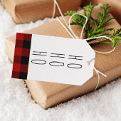 Kraft Red Buffalo Pset & Ho Ho Kerstmis Cadeaulabel