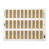 Kraft Return Address Maple Syrup Nutrition Label (Full Sheet)