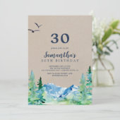 Kraft Rocky Mountain 30th Birthday Kaart (Staand voorkant)