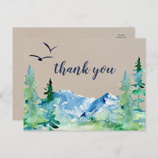 Kraft Rocky Mountain Dank je Briefkaart (Voorkant / Achterkant)