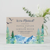 Kraft Rocky Mountain Elopement Faire-part (Debout devant)