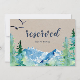Kraft Rocky Mountain Wedding Reserved Sign