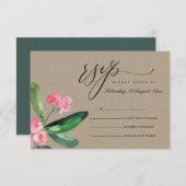 KRAFT ROSE CHRIST ÉPINE FLEUR AQUARELLE RSVP (Devant / Derrière)