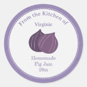 Kraft Rustic Fig Jam Label Sticker (Voorkant)