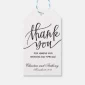Kraft Rustic Mariage Merci Favoriser les étiquette (Devant)