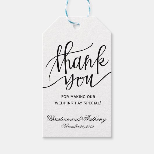 Kraft Rustic Mariage Merci Favoriser les étiquette (Devant)