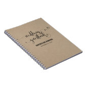 Kraft Rustic Modern Nous Faisons Mariage Livre d'I (Côté Droit)