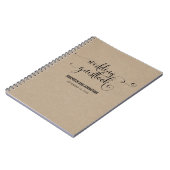 Kraft Rustic Modern Nous Faisons Mariage Livre d'I (Côté gauche)