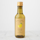 Kraft & Rustiek Citroen & limonade flesetiket Wijn Etiket (Voorkant)