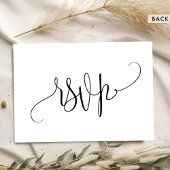 Kraft, Rustique moderne, carte RSVP de mariage de 