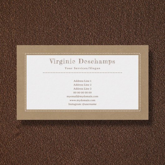 Kraft & Rustisch minimalistisch Visitekaartje
