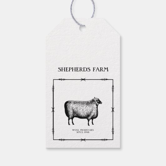 Kraft Sheep Boerderij Business Package of Prijs Cadeaulabel (Achterkant)