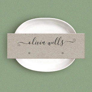 Kraft Signature Script Stud Earning Display Mini Mini Visitekaartje