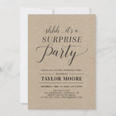Kraft | Simple Moderne Invitation pour une fête de (Devant)