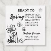 Kraft Spring Real Estate Pop by Gift Labels (Achterkant)