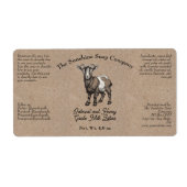 Kraft style papier Étiquette de cosmétiques de lai (Devant)