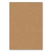 Kraft Tafel Nummer / Trouwtafel Nummer Kraft Kaart (Achterkant)