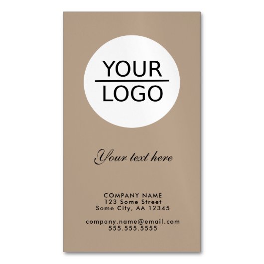 Kraft Voeg je Logo Aangepaste promotie toe Magnetisch Visitekaartje (Voorkant Verticaal)