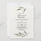 Kraft Waterverf Green Olive Branch Kaart (Voorkant)