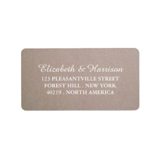 Kraft Wedding in Rustic Country Etiket