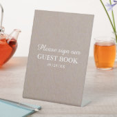 Kraft Wedding in Rustic Country Reclamebord Met Voetstuk (Insitu)