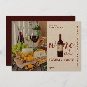 Kraft Wine Cheese Tasting Party Invitations Foody Kaart